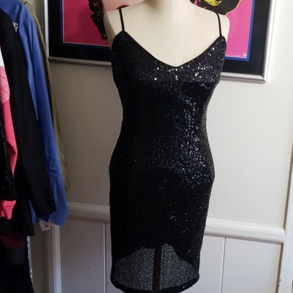 black sequin dress new look